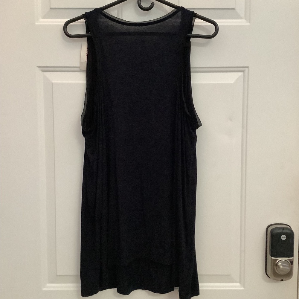 Lane Bryant Black Sleeveless Top w/ Embellished Neckline‎ sz 18/20 NWT - Picture 3 of 10